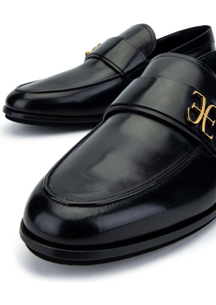 Erkek Deri Siyah Loafer Ayakkabı 510 FU1103A Erk Ayk Y24 Nero modelleri