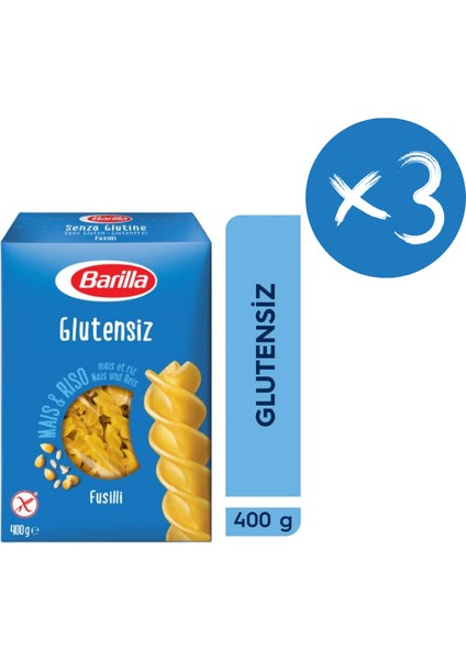 Glutensiz Fusilli / Burgu 400 gr x 3 Adet