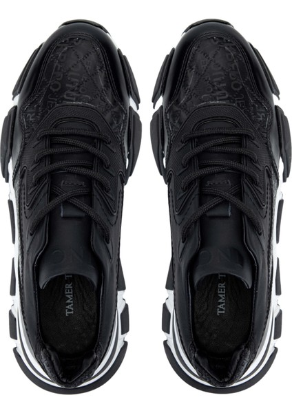Erkek Deri Siyah Sneakers & Spor Ayakkabı 381 12546-Y Erk Ayk Y24 Sıyah Kms
