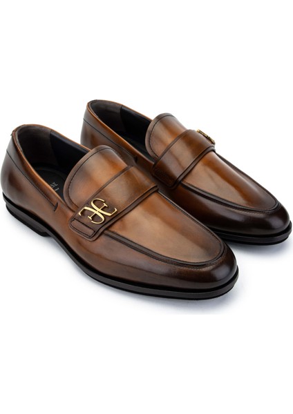 Erkek Deri Taba Loafer Ayakkabı 510 FU1103A Erk Ayk Y24 Cuoıo fiyatları