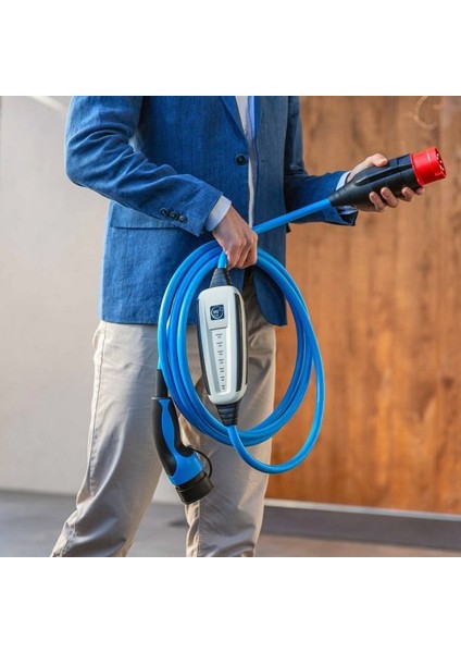 32A 22KW 5m Wifi+Bluetooth Mobil Elektrikli Araç Şarj Istasyonu