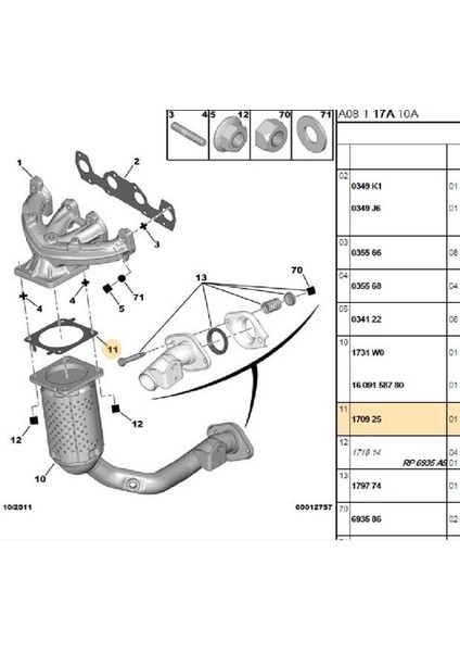Egzoz Boğaz Contası 106 206 306 Saxo Xsara (170925-42200017-713646900)
