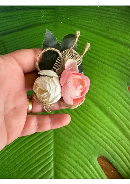 7x5 cm Çift Güllü Tasarım Broş Yaka Iğnesi Türban Iğnesi fiyatları