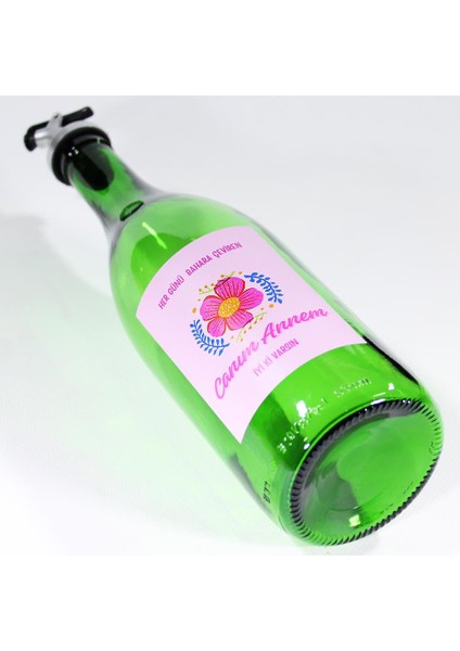 Anneler Günü Konseptli Hediyelik Yağdanlık Sosluk Sirkelik 750 ml Akıtıcılı Çimen Yeşili modelleri
