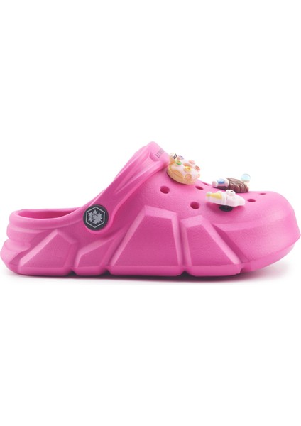 Charıka G 4fx. Fuşya Kız Çocuk Sabo Terlik