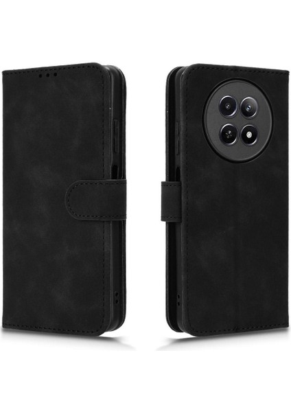 Kart Tutucu Kickstand ile Realme 12 5g Deri Folio Flip Case Için Kılıf (Yurt Dışından) modelleri