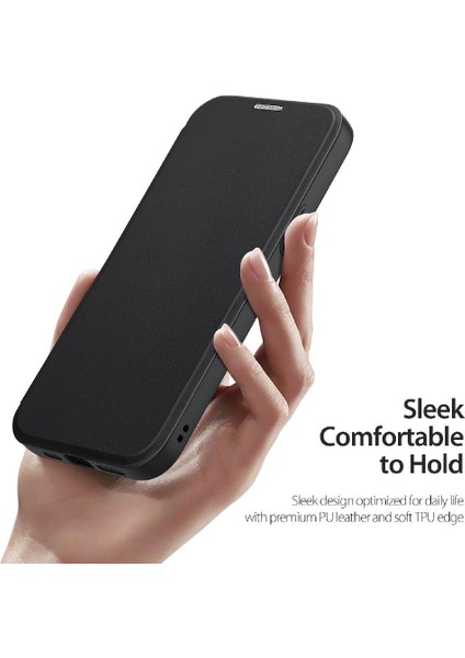 Rfıd Durfid Durumda IPhone 15 Artı Rfıd Engelleme Kart Yuvası ile Pu Deri (Yurt Dışından)