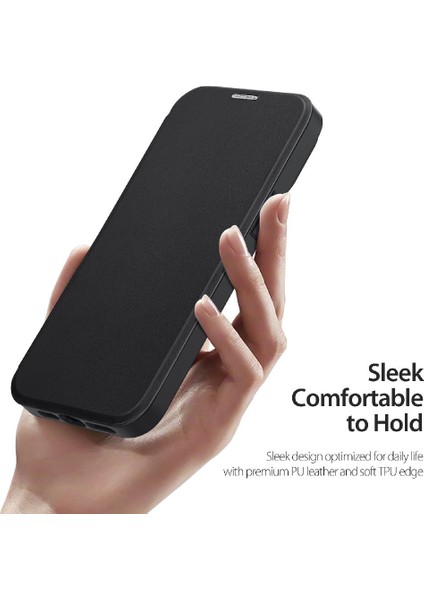 Rfıd Engelleme Kart Yuvası Pu Kapak ile IPhone 14 Pro Max Için Duducase Durumda (Yurt Dışından)