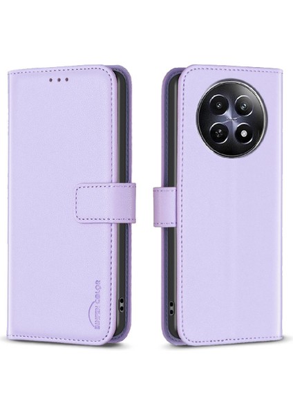 Realme 12 5g Iş Cüzdan Deri Çanta Çok Renkli Çoklu Kart (Yurt Dışından)