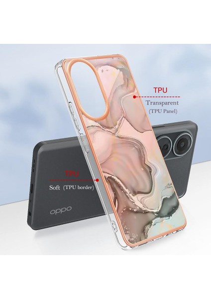 Oppo With 4g Tampon Tpu Silikon Darbeye Dayanıklı Mermer ile Uyumlu (Yurt Dışından) modelleri