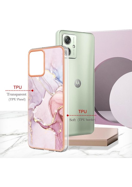 Motorola Moto G54 Ince Tpu Koruma Mermer Desen Yumuşak Tampon (Yurt Dışından) fırsatları