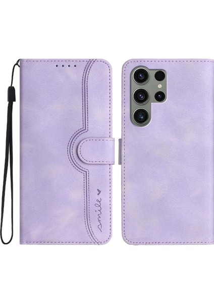 Samsung Galaxy S24 Ultra Kılıf Premium Pu Dahili Mıknatıs ile Uyumlu (Yurt Dışından)