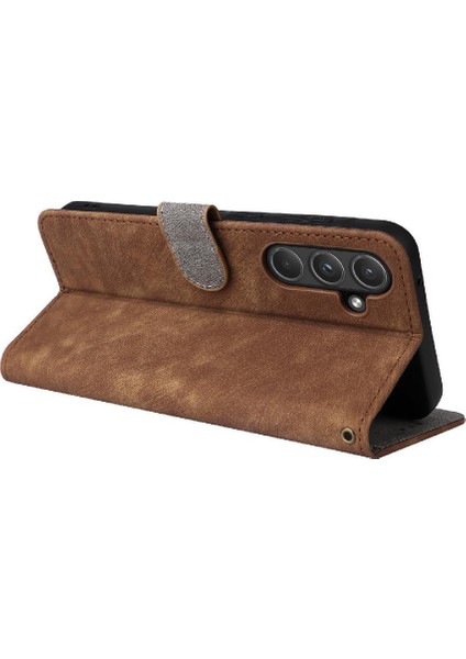 Samsung Galaxy Case 5g Pu Deri Kart Yuvaları Kapak Manyetik Rfıd (Yurt Dışından)