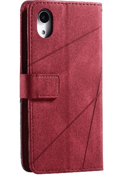 IPhone Xr Pu Deri Kart Tutucu Kickstand Cüzdan Flip Folio (Yurt Dışından)