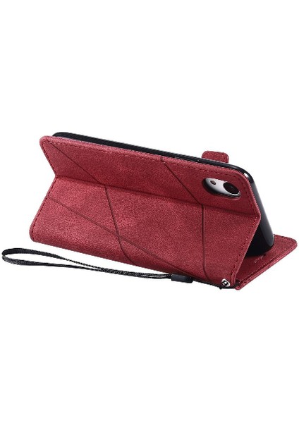 IPhone Xr Pu Deri Kart Tutucu Kickstand Cüzdan Flip Folio (Yurt Dışından)