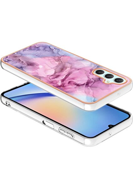 BDT Boutique Samsung Galaxy A25 5g Darbeye Silikon Tampon Tpu Mermer ile Uyumlu (Yurt Dışından)