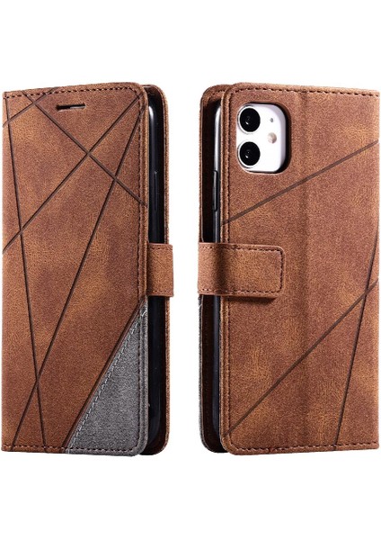 IPhone 11 Için Kılıf Cüzdan Flip Folio Kart Tutucu Kickstand Manyetik Pu (Yurt Dışından)