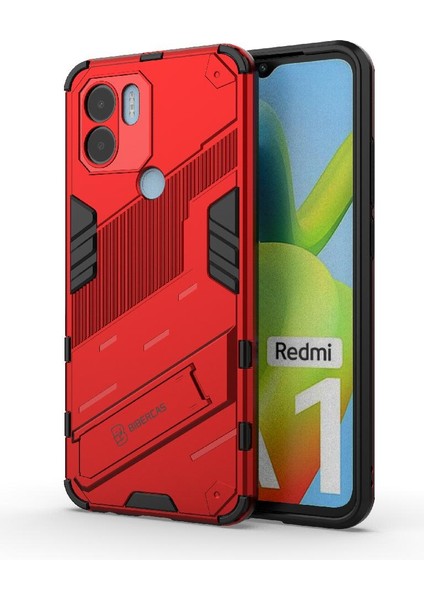 Xiaomi Redmi A1 Artı Kickstand Sağlam Askeri Koruyucu Kapak (Yurt Dışından) modelleri