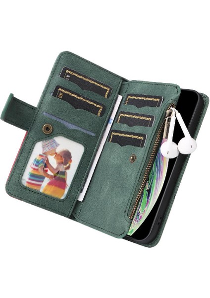 IPhone Xs Max Fermuar Cüzdan Tarzı Kickstand Koruyucu Kart (Yurt Dışından)