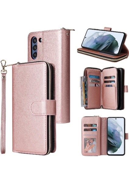 9 Kart ile El Kayışı Cüzdan Kılıf ile Samsung Galaxy S21 Fe Için Kılıf (Yurt Dışından) fiyatları