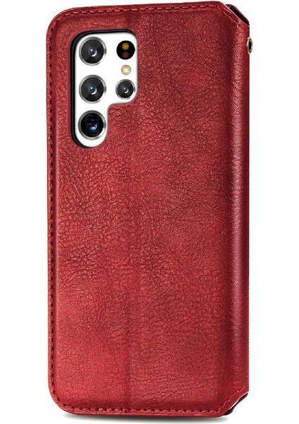 Samsung Galaxy S22 Ultra Flip Kapak Için Kılıf Zarif Iş Cüzdan (Yurt Dışından) fiyatları