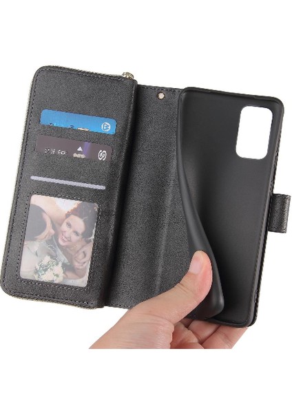 Samsung Galaxy S20 Flip Kapak Için Kılıf Kart Tutucu Cüzdan Kılıf ile 9 Kart (Yurt Dışından) modelleri