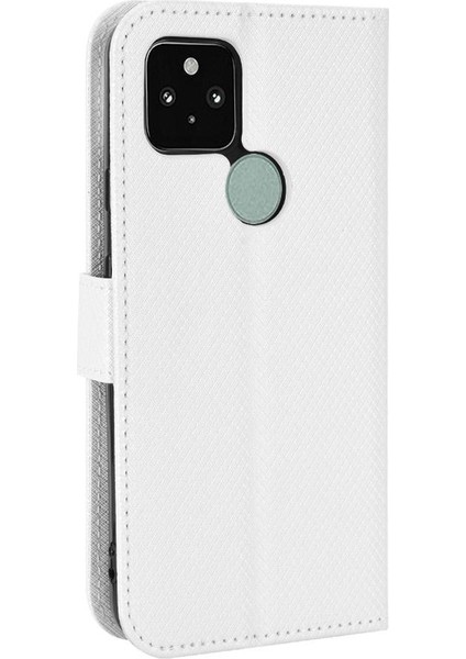 Google Piksel 5 Manyetik Cüzdan Kapak Kart Tutucu Kickstand Için Kılıf (Yurt Dışından)