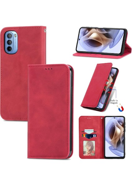 Moto G31 Fermuar Kordon Cüzdan Deri Kılıf Aşk Için Kılıf (Yurt Dışından)