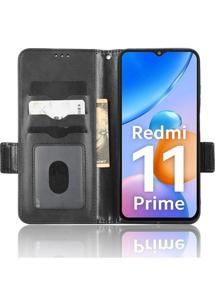 Xiaomi Redmi Için Kılıf 11 Başbakan 4g Kapak Çevirin Görüntüleme Standı Cüzdan 3 Kart (Yurt Dışından)