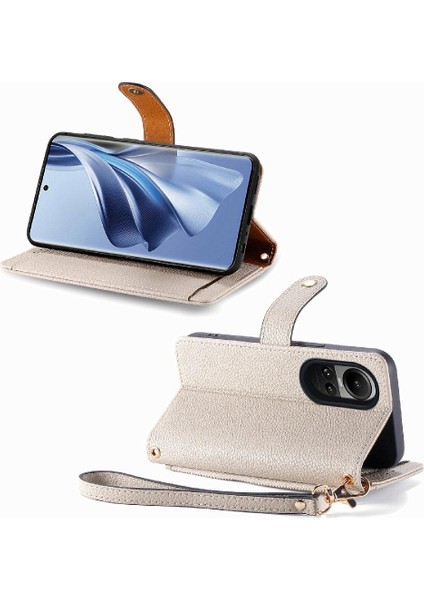 Oppo Oppo 10 Kordon Deri Çanta Aşk Fermuar Cüzdan Için Kılıf (Yurt Dışından)
