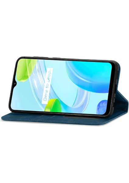 Realme C30 Fermuar Kordon Basit Iş Cüzdan Deri Kılıf (Yurt Dışından) fiyatları