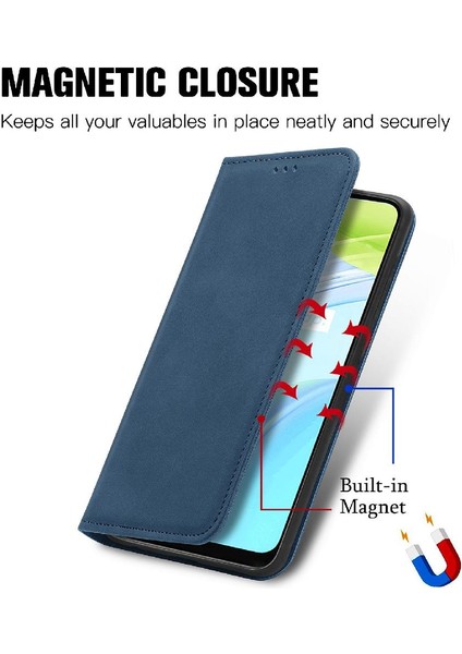 Realme C30 Fermuar Kordon Basit Iş Cüzdan Deri Kılıf (Yurt Dışından) fırsatları