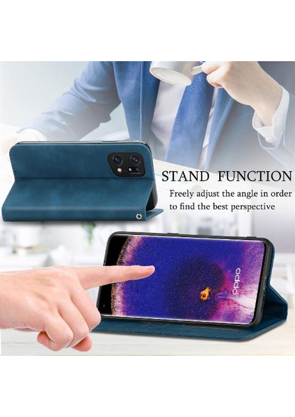 Oppo Bulmak Için Kılıf X5 Deri Kılıf Kordon Fermuar Cüzdan Basit Iş (Yurt Dışından)
