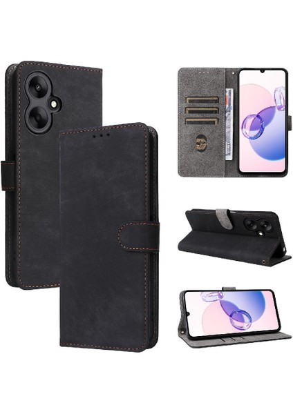 Xiaomi Redmi Için Kılıf 13C 5G/13R 5g Rfıd Engelleme Manyetik Kapatma Pu Flip (Yurt Dışından)