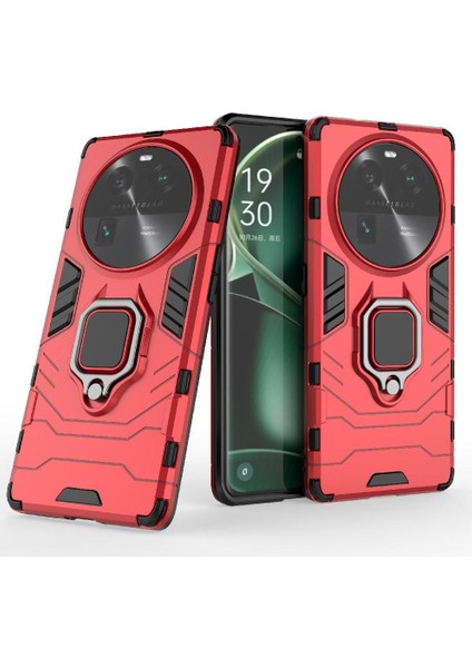 Oppo Için Kılıf Bulmak X6 5g Askeri Damla Koruma 360 &deg; Dönen Halka Kapak (Yurt Dışından)