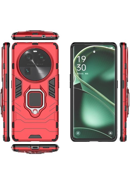 Oppo Için Kılıf Bulmak X6 5g Askeri Damla Koruma 360 &deg; Dönen Halka Kapak (Yurt Dışından) fiyatları