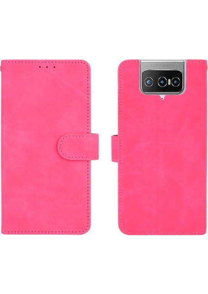 Kart Tutucu Kickstand Deri ile Asus Zenfone 7 Pro ZS671KS Için Kılıf (Yurt Dışından)