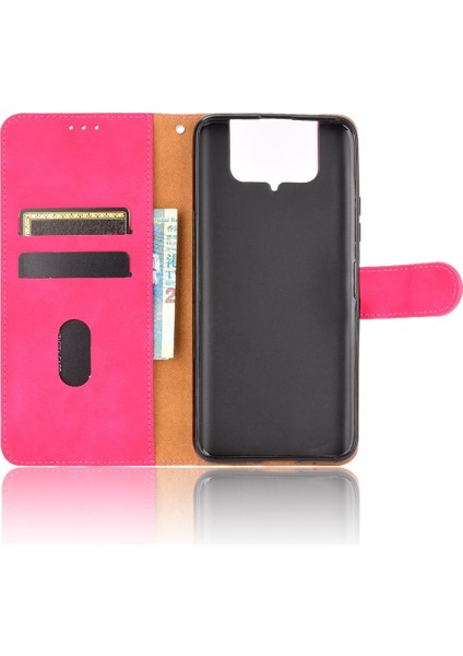 Kart Tutucu Kickstand Deri ile Asus Zenfone 7 Pro ZS671KS Için Kılıf (Yurt Dışından)