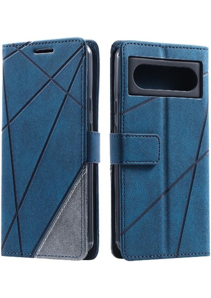Google Piksel 8 Manyetik Darbeye Kart Tutucu Için Kılıf Kickstand Pu Flip (Yurt Dışından)