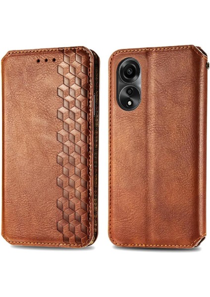 Oppo A78 4g Cüzdan Fonksiyonu Için Kılıf Deri Kılıf Zarif Iş Çevirme (Yurt Dışından)