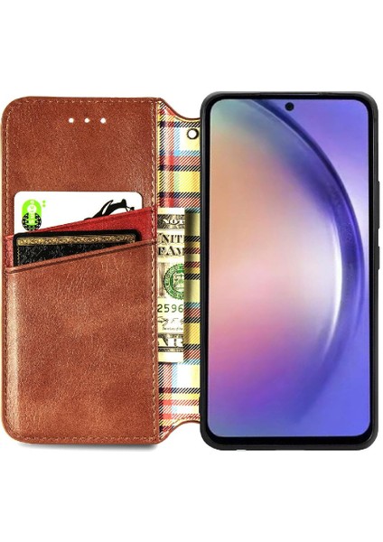 Samsung Galaxy Case 5g Flip Kapak Moda Tasarım Cüzdan Fonksiyonu (Yurt Dışından)