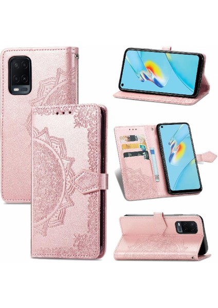 Oppo A54 4g Için Basit Iş Deri Kılıf Darbeye Kapak Çevirin (Yurt Dışından)
