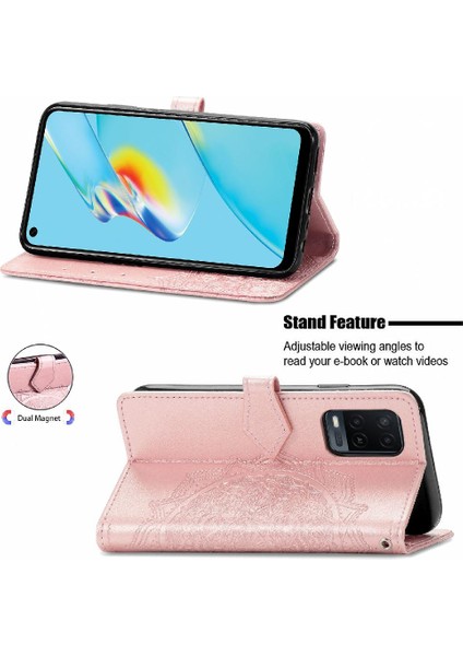Oppo A54 4g Için Basit Iş Deri Kılıf Darbeye Kapak Çevirin (Yurt Dışından) modelleri