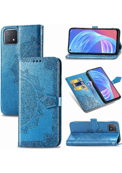 Oppo Oppo 5g Deri Kılıf Için Kılıf Basit Iş Zarif Desen Flip (Yurt Dışından)