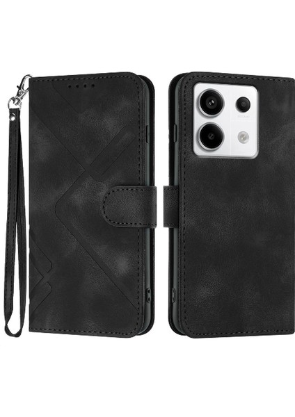 Xiaomi Redmi Için Not 13 Pro 4g Kart Yuvası Standı ile Flip Cüzdan Pu (Yurt Dışından)