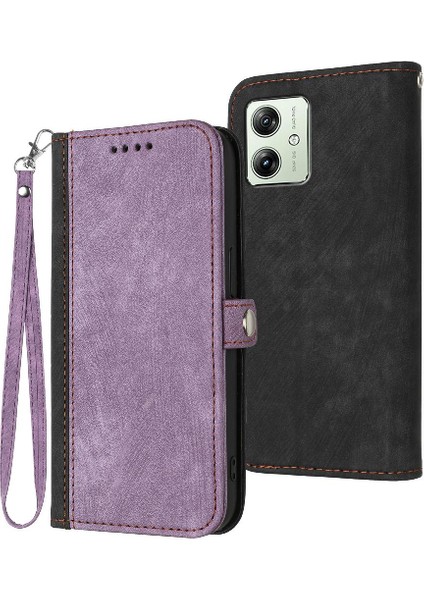 Motorola Moto G54 5g Pu Deri Manyetik Kapatma Kickstand Cüzdan (Yurt Dışından)