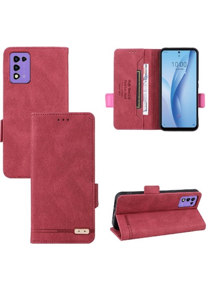 Zte Ücretsiz Iii 5g Kart Tutucu ile Kickstand Deri Folio Kapak (Yurt Dışından)