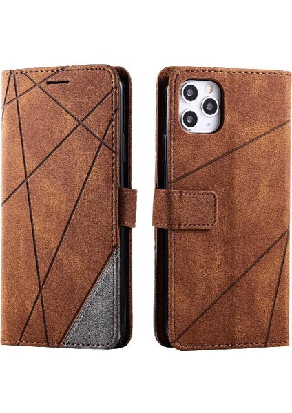 IPhone 11 Için Kılıf Pro Max Cüzdan Flip Folio Darbeye Kart Tutucu Pu (Yurt Dışından)