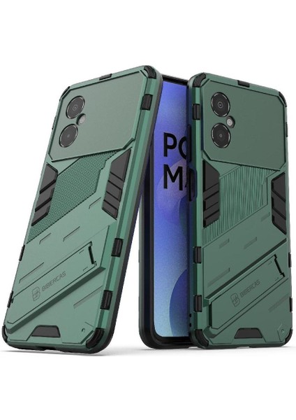 Xiaomi Poco M4 5g Kickstand Koruyucu Kapak Sağlam Askeri (Yurt Dışından)