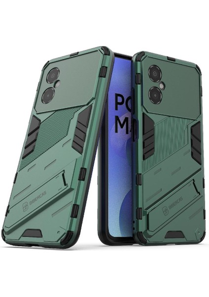 Xiaomi Poco M4 5g Kickstand Koruyucu Kapak Sağlam Askeri (Yurt Dışından) modelleri